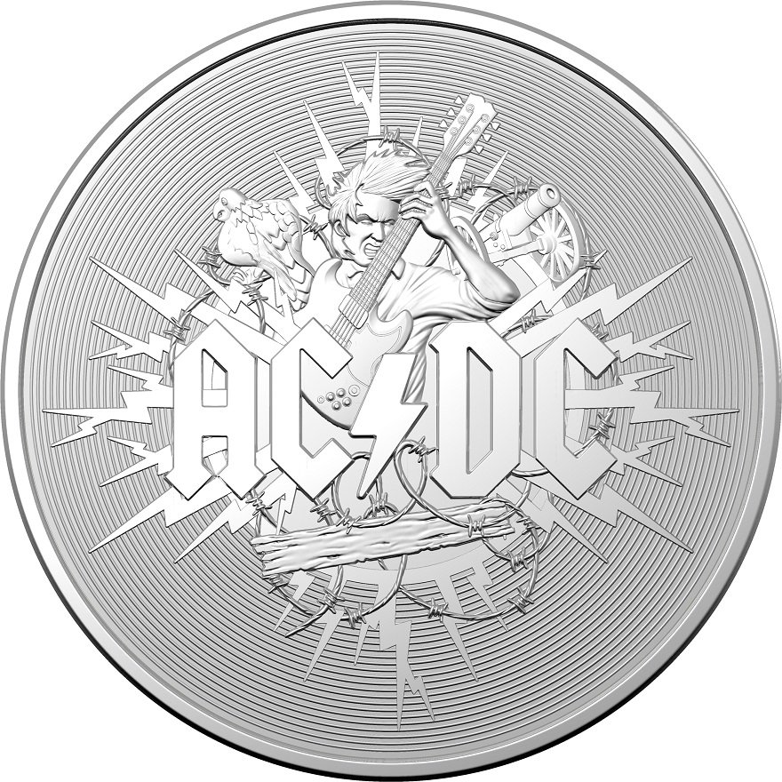 View 1: Silber ACDC Frosted Uncirculated 1 oz - RAM
