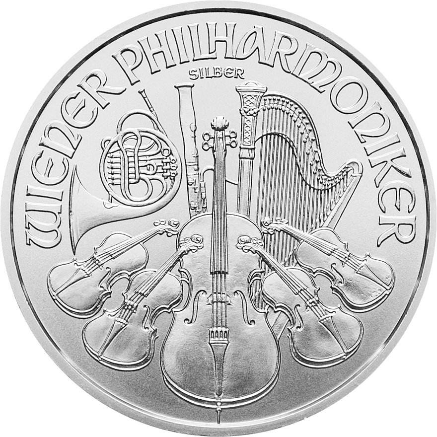 View 1: Silber Philharmoniker 1 oz - Masterbox (500 Stück) - ZOLLFREILAGER