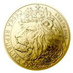 Gold Tschechischer Löwe 1/2 oz - 2021