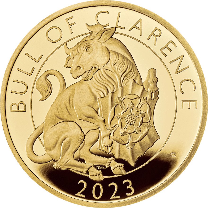View 1: Gold Bull of Clarence 1 oz PP - Royal Tudor Beasts 2023