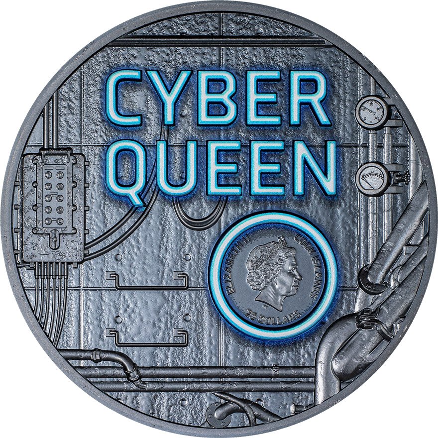 View 2: Silber Cyber Queen - The Beginning 3 oz - 2023
