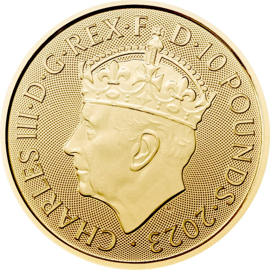 View 2: Gold King Charles III - Krönung 1/10 oz - The Royal Mint 2023