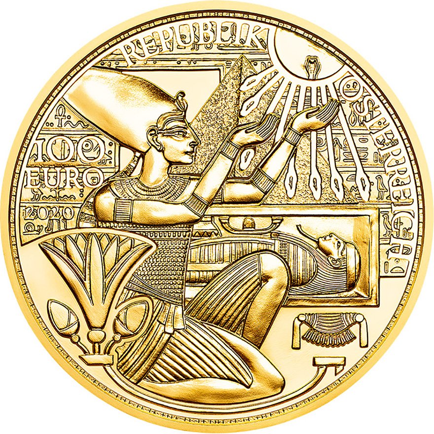 View 1: Gold "Das Gold der Pharaonen" 100 EUR PP AUT - 2020