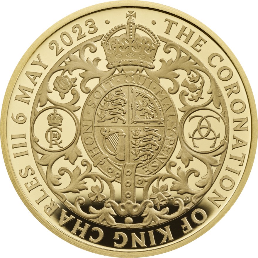 View 1: Gold King Charles III - Krönung 1/4 oz PP - The Royal Mint 2023