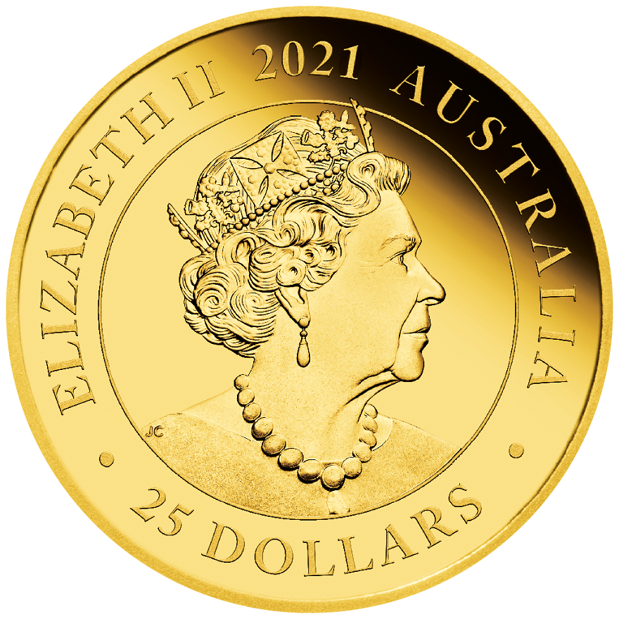 View 3: Gold Sovereign PP - 95. Geb. Königin Elizabeth II - 2021