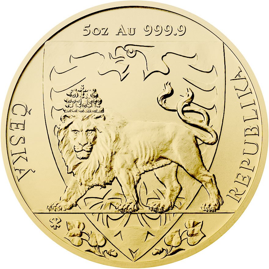 View 1: Gold Tschechischer Löwe 5 oz - 2020