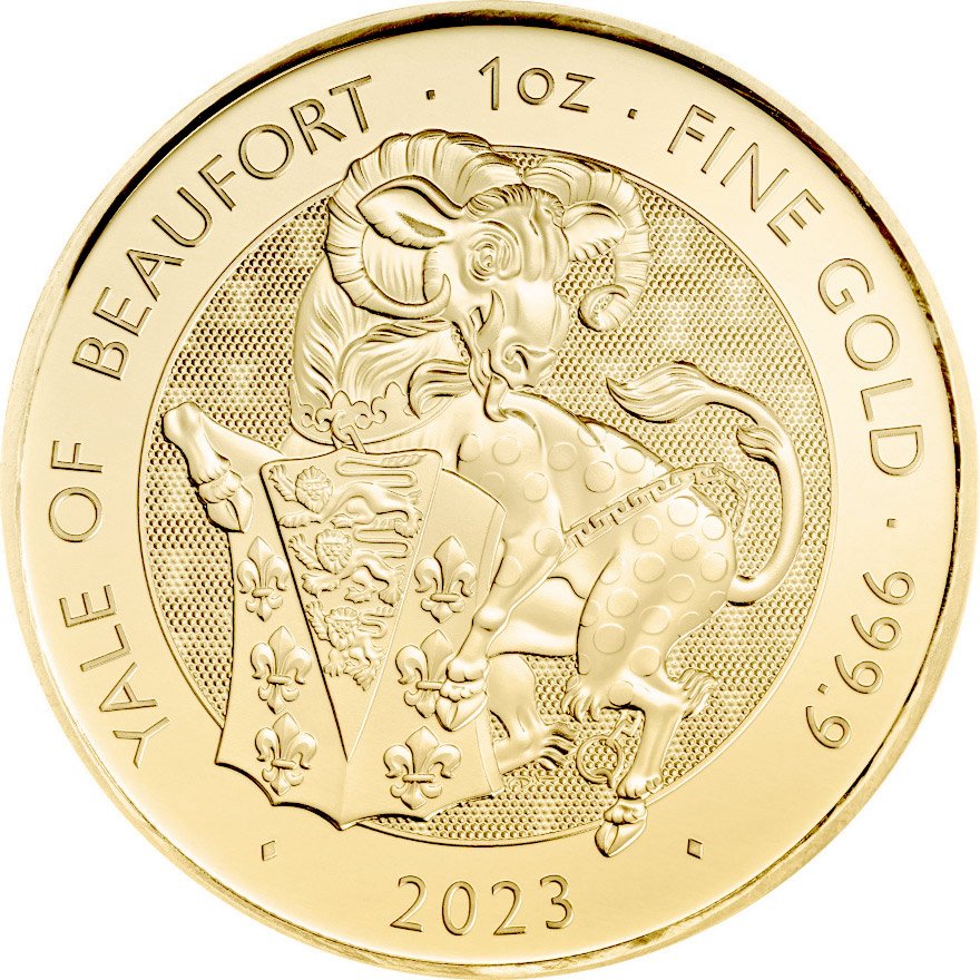 View 1: Gold Yale of Beaufort 1 oz - Royal Tudor Beasts 2023