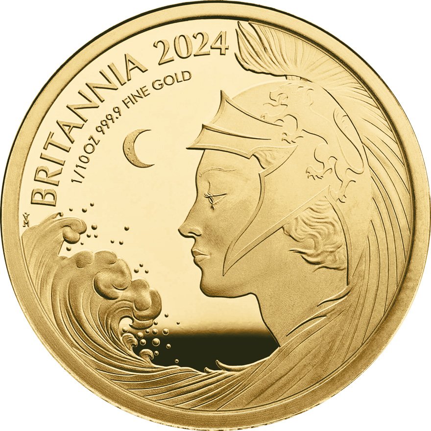 View 5: Gold Britannia - 3 Coin Set PP - 2024