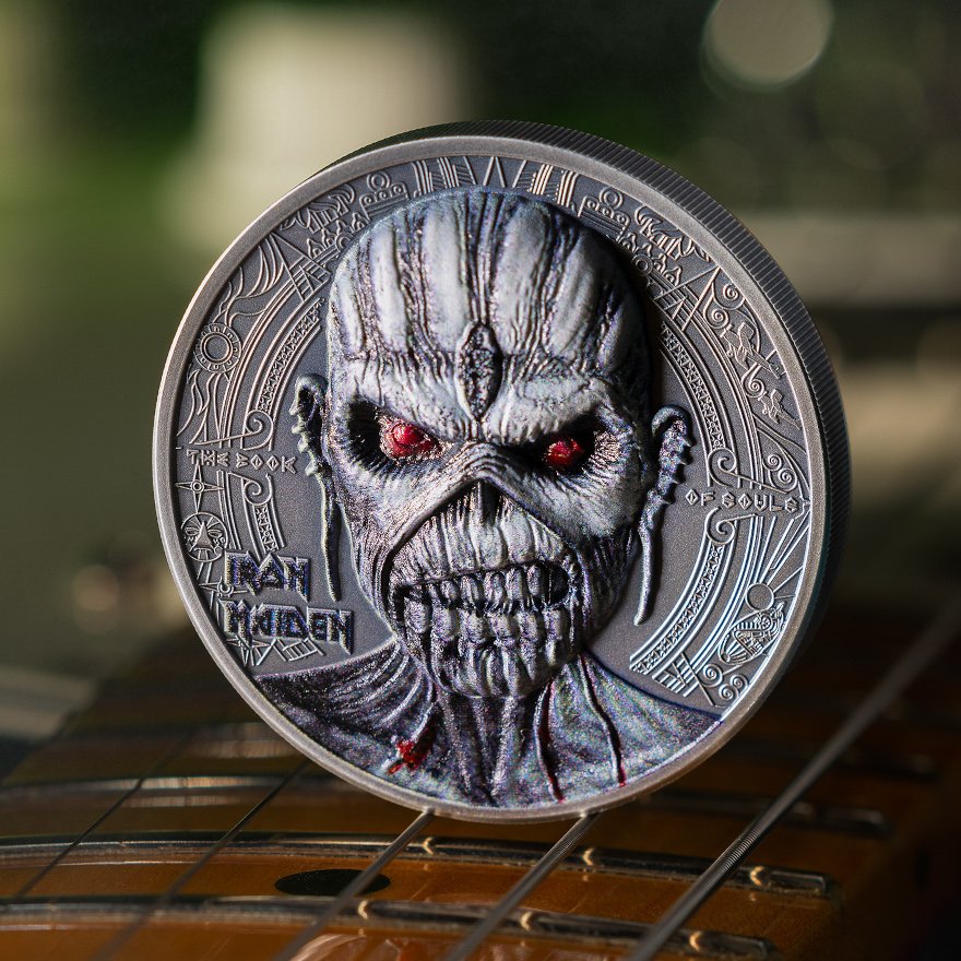 View 4: Silber Iron Maiden - The Book of Souls 2 oz - Antik Finish 2024