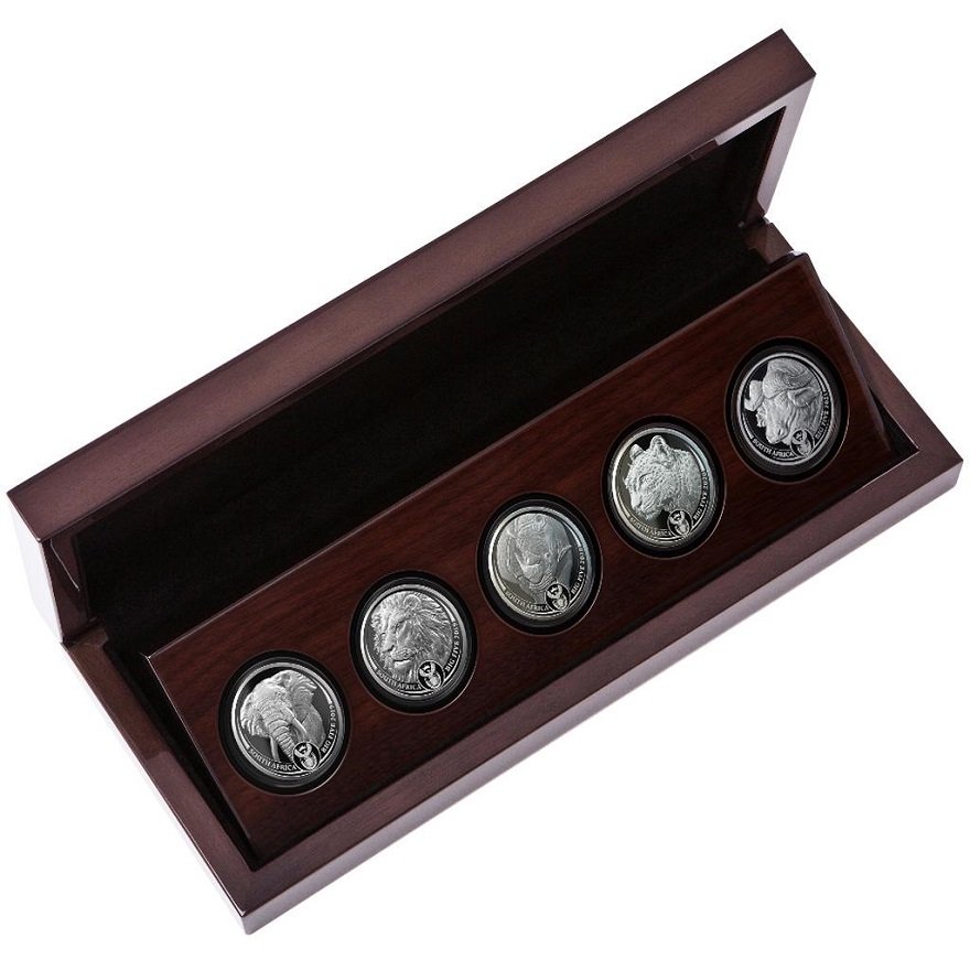 Silver 5 x 1 oz Big Five I - Final Edition - PF