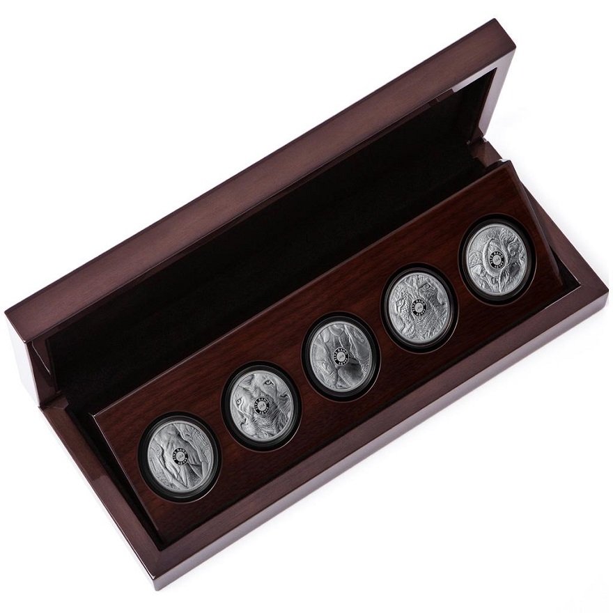 Silver 5 x 1 oz Big Five I - Final Edition - PF