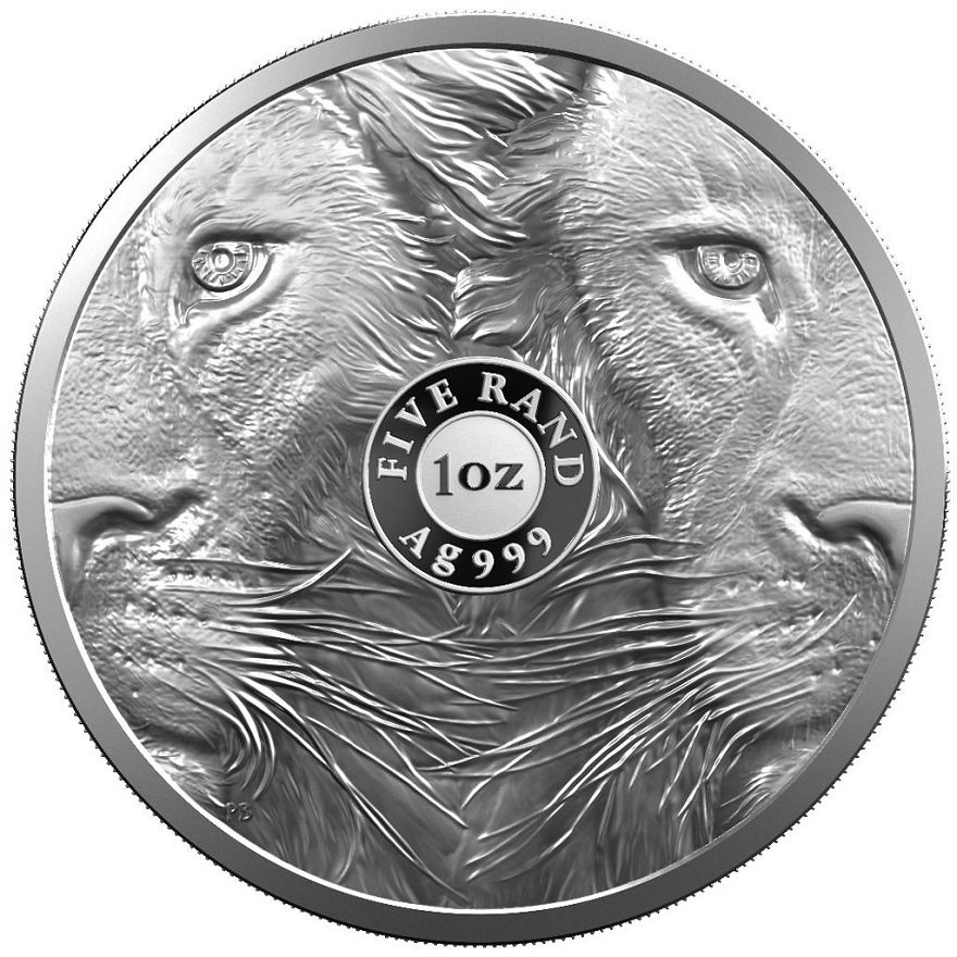 Back of the Silver 1 oz Big Five I - Final Edition - PF