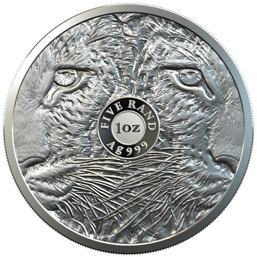 Back of the Silver 1 oz Big Five I - Final Edition - PF