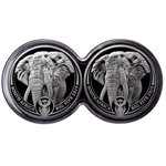 Front of the Silver Elephant Big Five PF Set Double Capsule