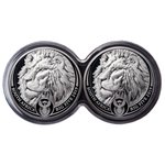 Front of the Silver Lion Big Five Series I - 2 x 1 oz PF Set Double Capsule - 2019
