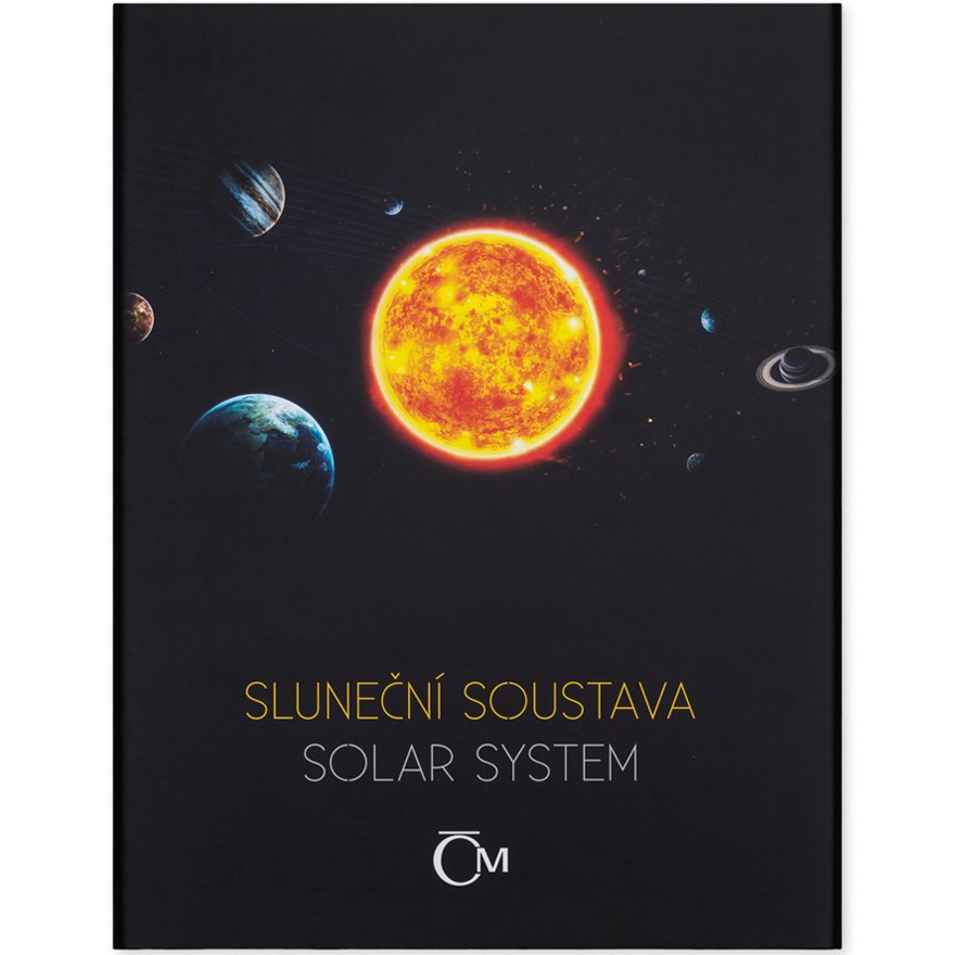 Front of the Silver coin set 12 x 1 oz PF - Solar System