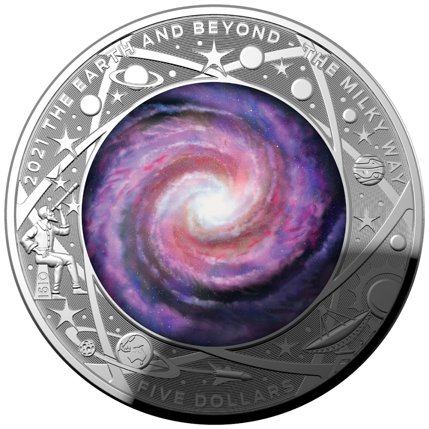 View 1: Silber Earth and Beyond 1 oz PP - Die Milchstrasse