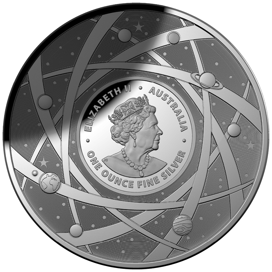 View 2: Silber Earth and Beyond 1 oz PP - Die Milchstrasse