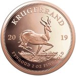 Front of the Gold Krugerrand 2 oz PF - 2019