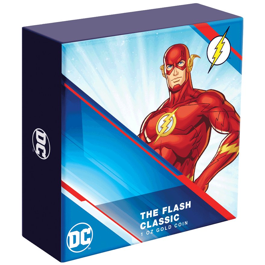 View 7: Gold Classic Superheroes 1 oz PP - The Flash