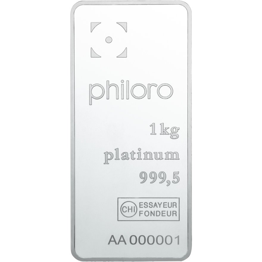 View 1: Platinbarren 1000 g - philoro