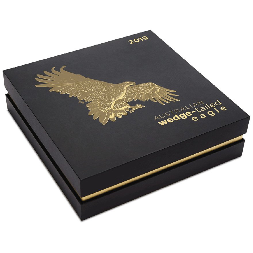 View 5: Gold Wedge Tailed Eagle 5 oz PP - High Relief 2019