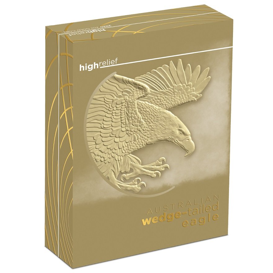 View 5: Gold Wedge Tailed Eagle 2 oz PP - High Relief 2020