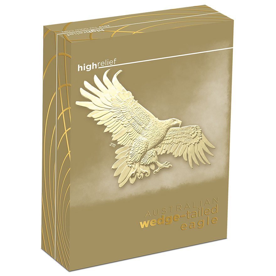 View 5: Gold Wedge Tailed Eagle 1 oz PP - High Relief 2019