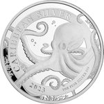 Silber Barbados Octopus 1 oz - 2023