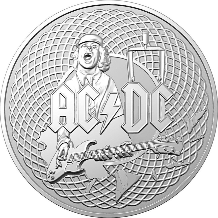 View 1: Silber ACDC Frosted Uncirculated 1 oz - RAM 2023