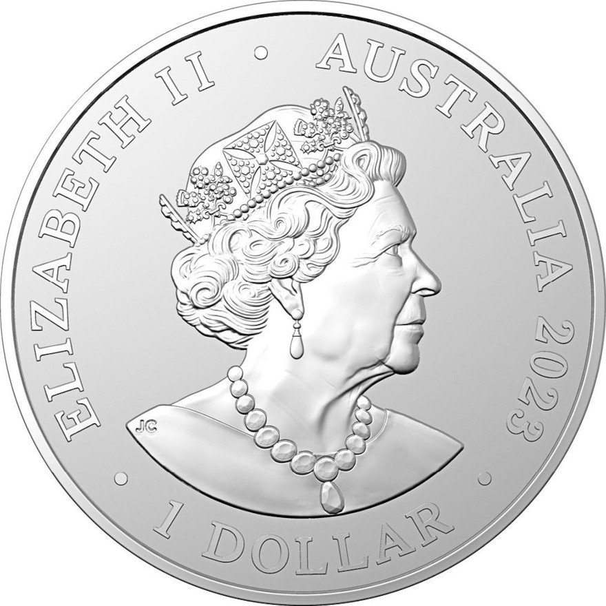 View 2: Silber ACDC Frosted Uncirculated 1 oz - RAM 2023