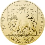 Gold Tschechischer Löwe 1 oz - 2020