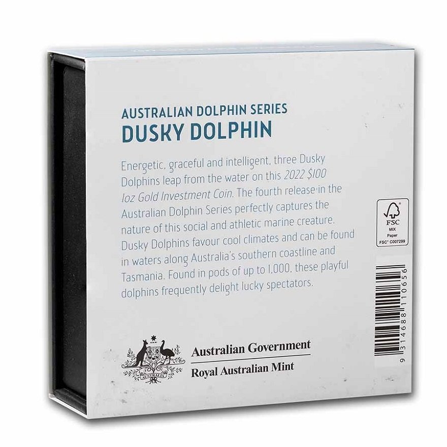 View 5: Gold Dusky Dolphin 1 oz - RAM 2022