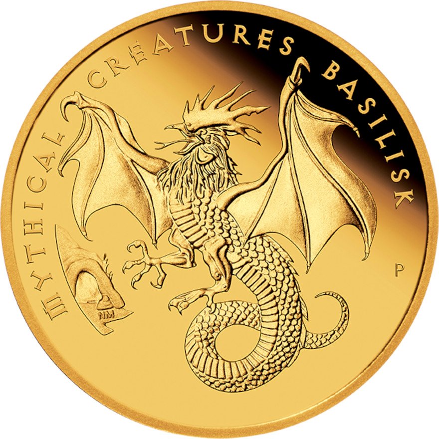 View 1: Gold Mythical Creatures 5 oz PP - Basilisk 2023