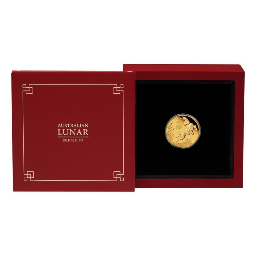 View 4: Gold Lunar III Hase 1/10 oz PP - 2023