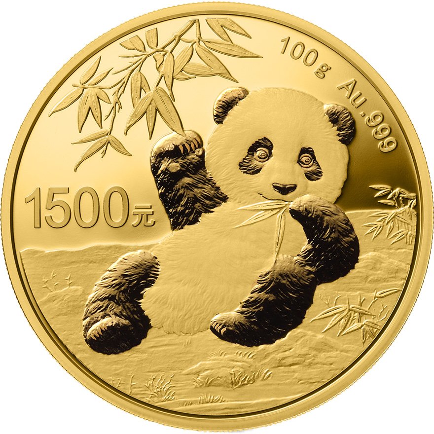 View 1: Gold China Panda 100 g PP - 2020