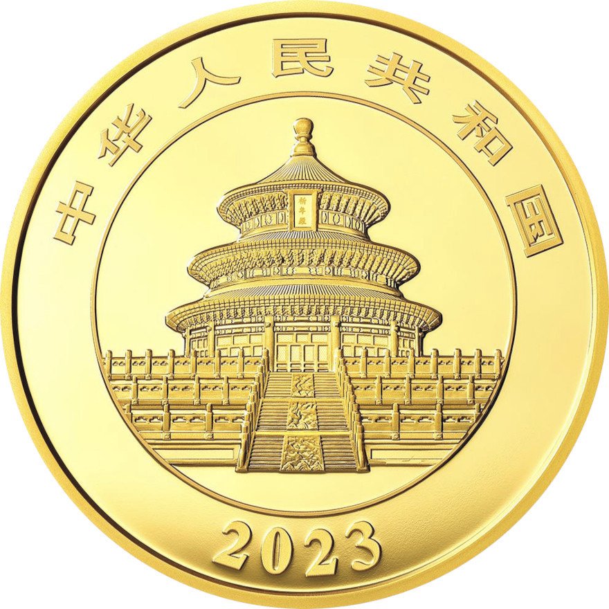 View 2: Gold China Panda 100 g PP - 2023