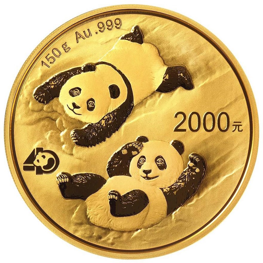 View 1: Gold China Panda 150 g PP - 40. Jubiläum - 2022