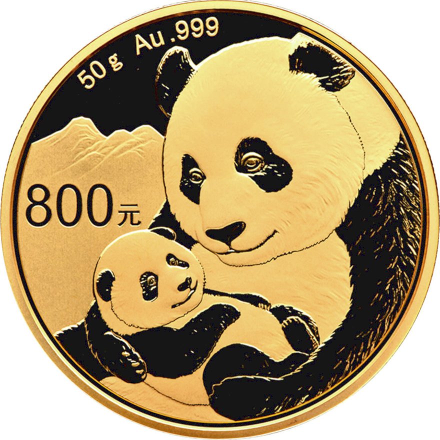 View 1: Gold China Panda 50 g PP - 2019