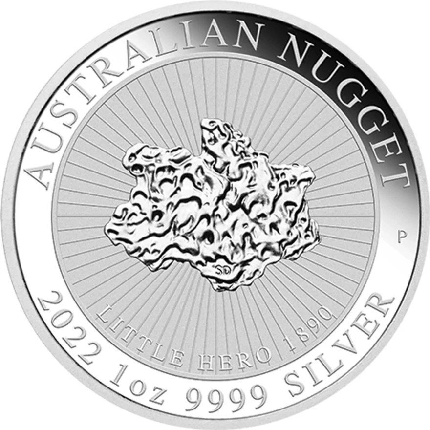 View 1: Silber Australian Nugget 1 oz - Little Hero 2022