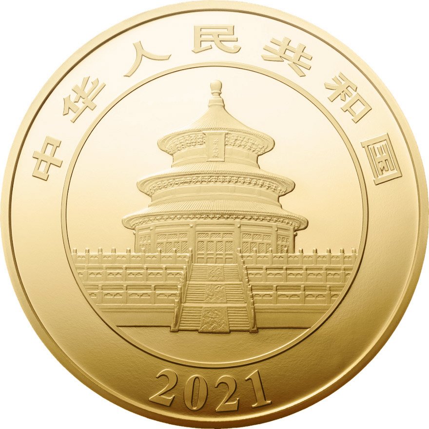 View 2: Gold China Panda 50 g PP - 2021