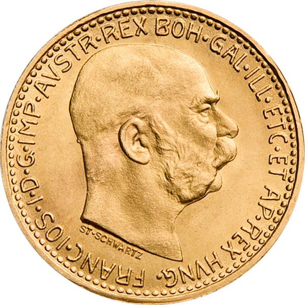 View 1: Gold 10 Kronen Österreich