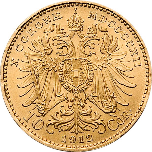View 2: Gold 10 Kronen Österreich
