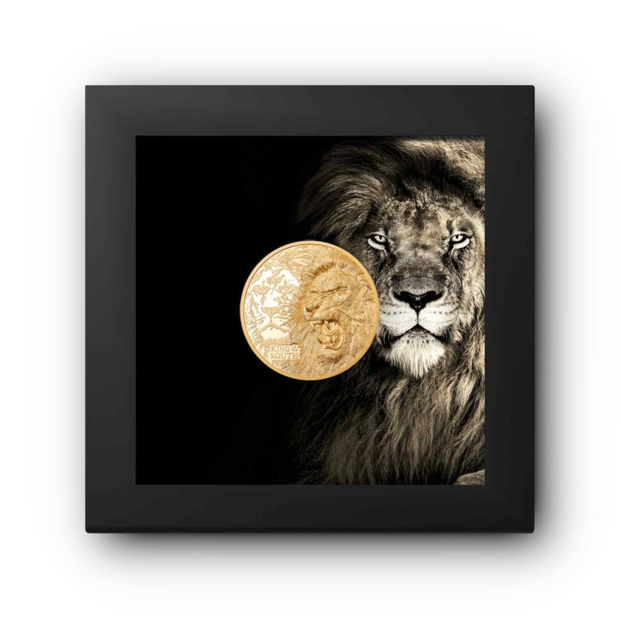 View 3: Gold King of the South - Lion 1 oz PP - Ultra High Relief 2023