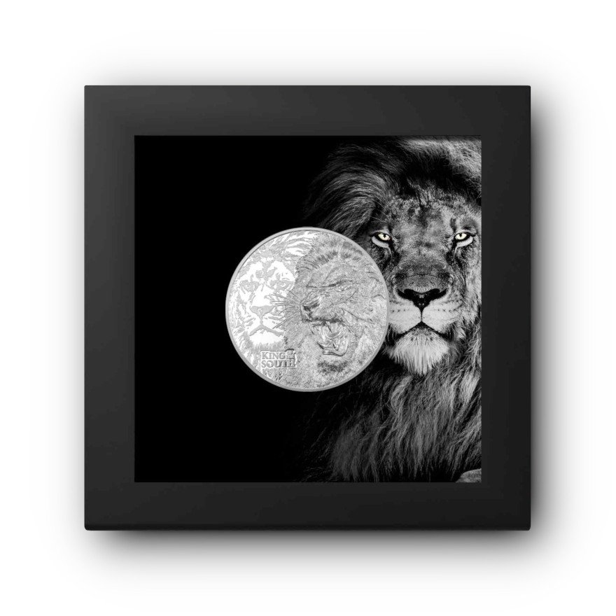 View 3: Silber King of the South - Lion 1 oz PP - Ultra High Relief 2023