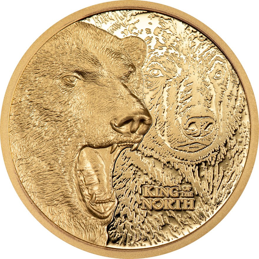 View 2: Gold Münzsatz 2 x 1/4 oz King of the North & South PP - Ultra High Relief