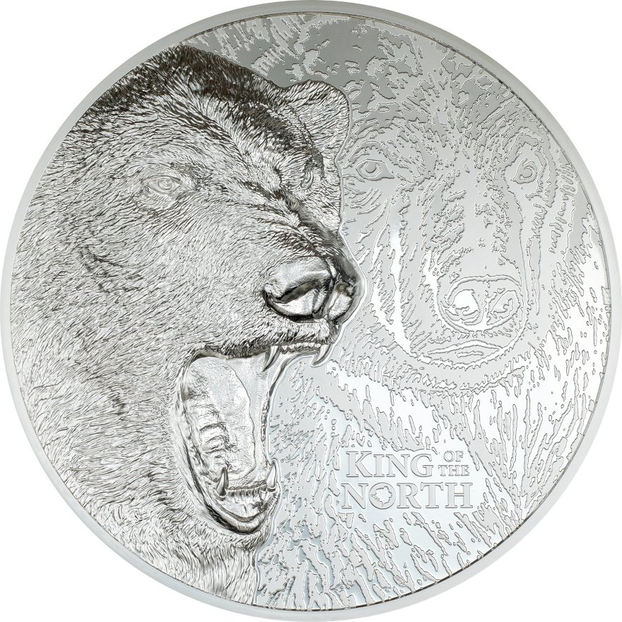 View 2: Silber Münzsatz 2 x 1000 g King of the North & South PP - Ultra High Relief