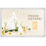 Goldbarren 0,5 g - philoro Geschenkkarte "Goldene Ostern"