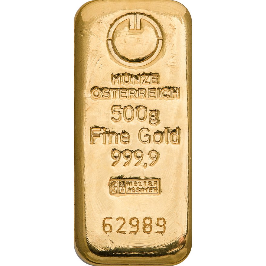 View 1: Goldbarren 500 g - Münze Österreich