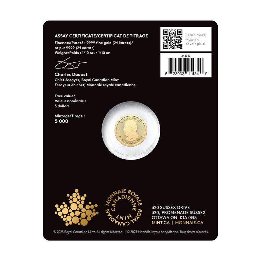 Gold Maple Leaf 1/10 oz - Polar Bears Privy Mark - diverse Jahrgänge
